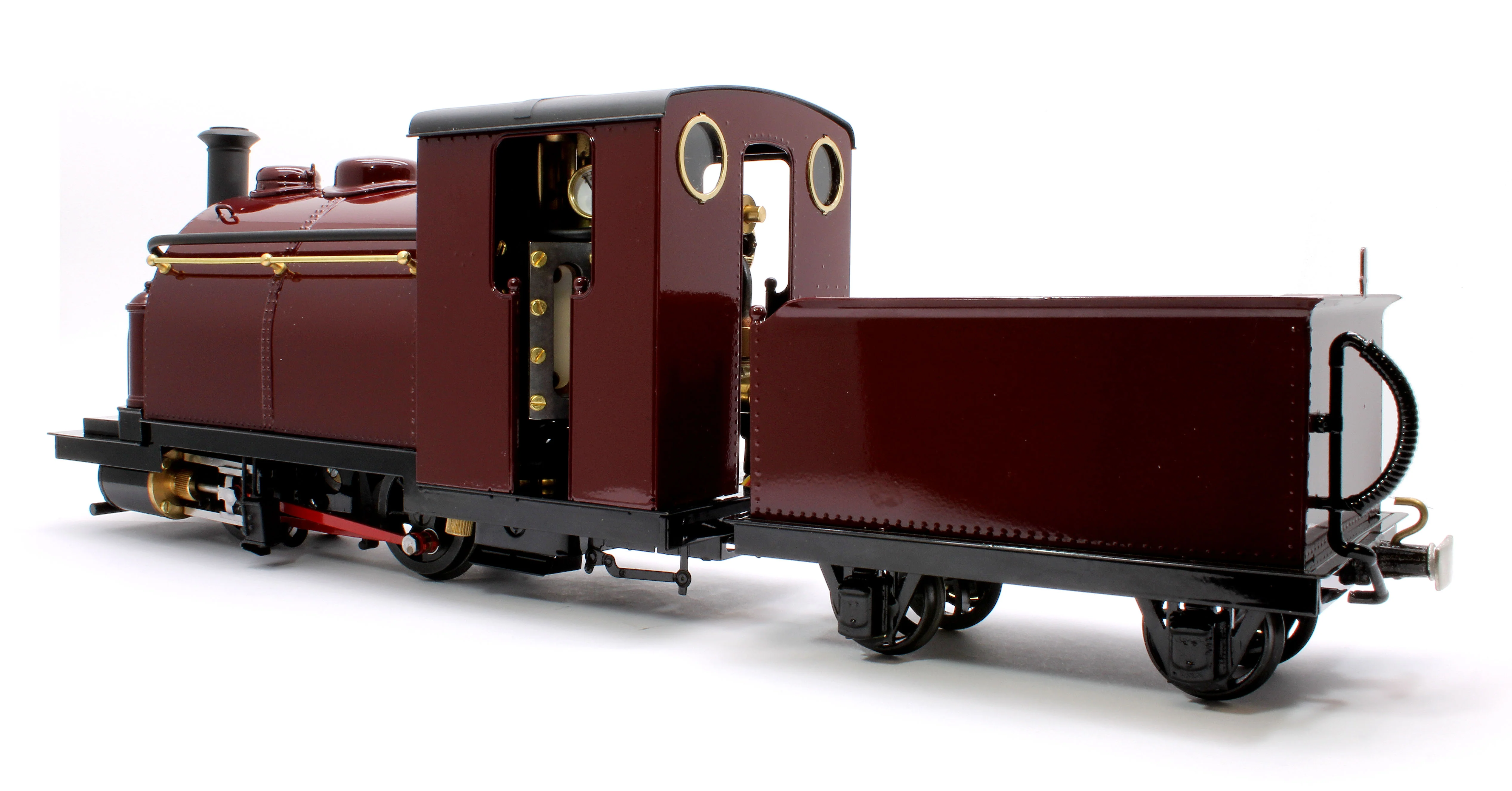PALR-MAROOON-NI 0-4-0 Saddle Tank 'Palmerston' Fairlie Engine Maroon (Radio Control, Uninsulated Wheels) Steam Locomotive - Image 2