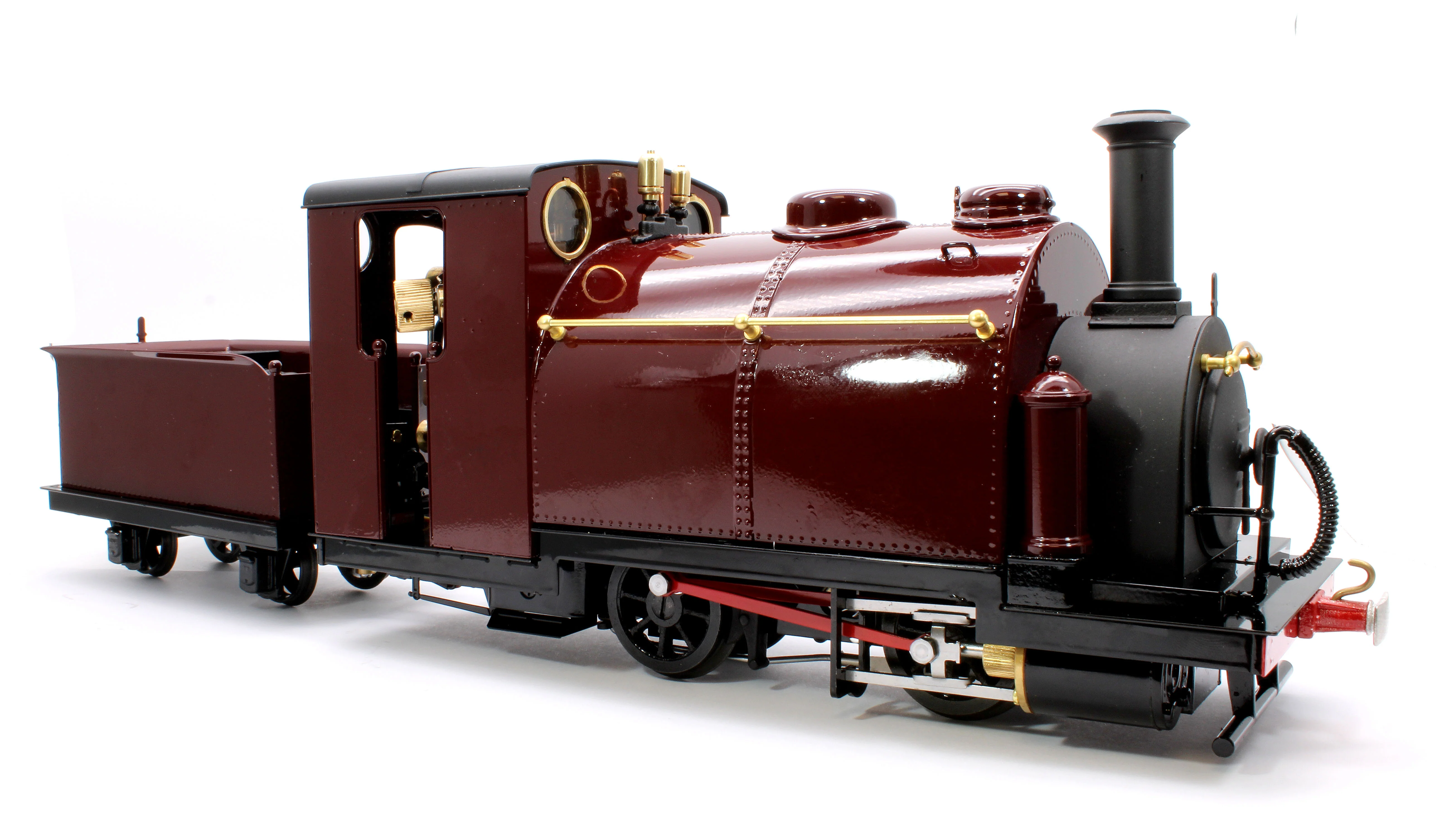 PALR-MAROOON-NI 0-4-0 Saddle Tank 'Palmerston' Fairlie Engine Maroon (Radio Control, Uninsulated Wheels) Steam Locomotive - Image 4