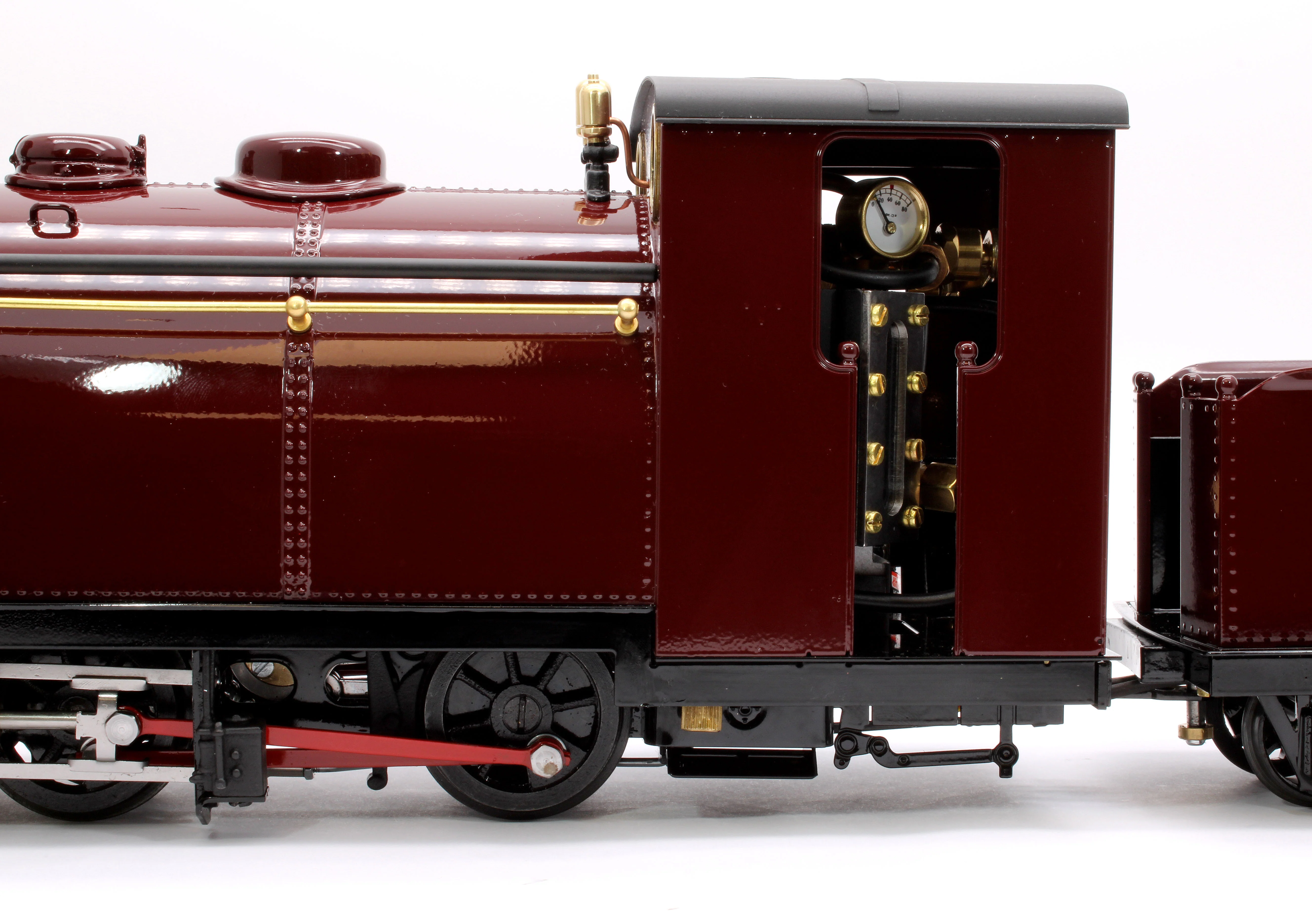 PALR-MAROOON-NI 0-4-0 Saddle Tank 'Palmerston' Fairlie Engine Maroon (Radio Control, Uninsulated Wheels) Steam Locomotive - Image 7