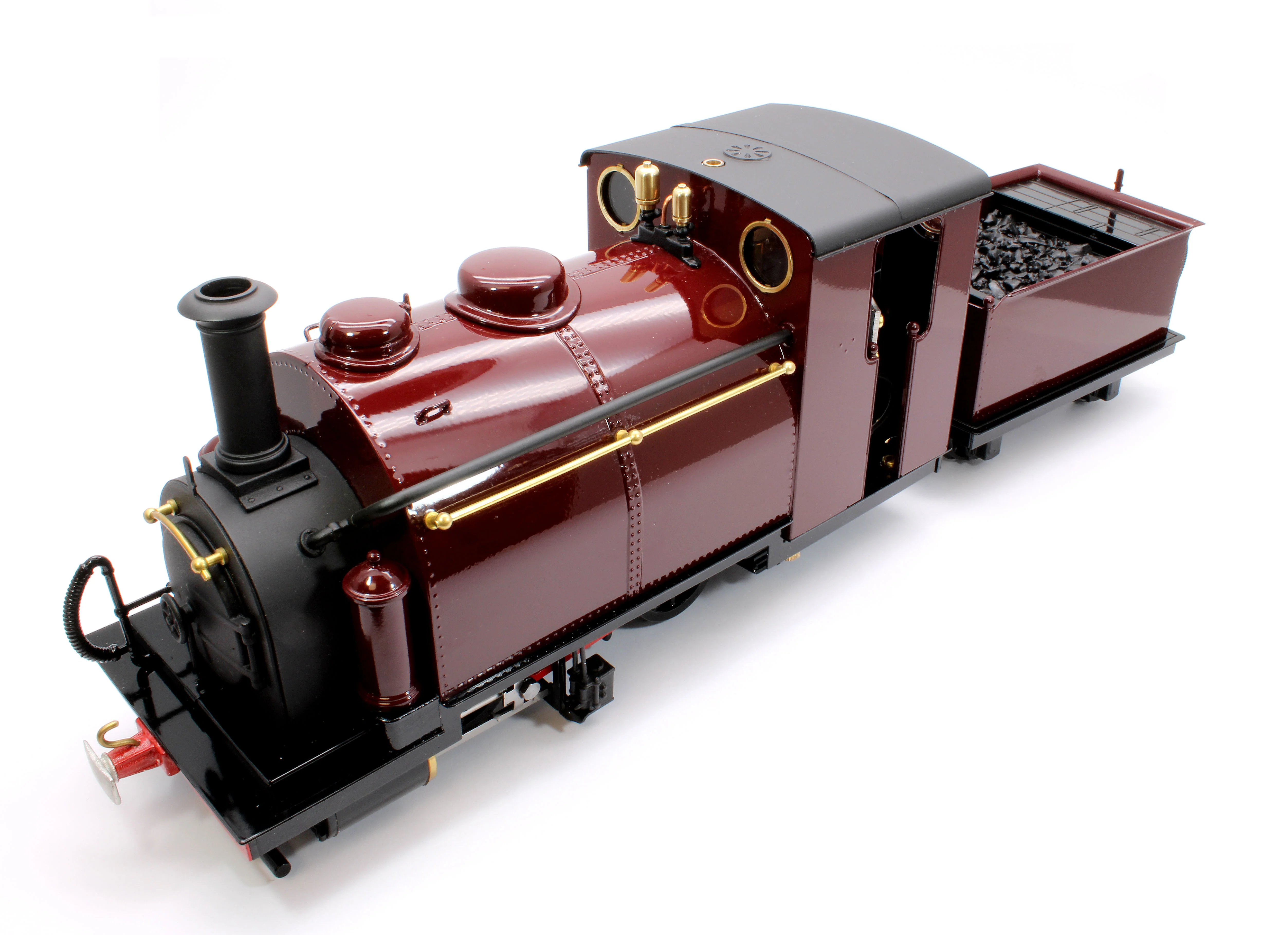PALR-MAROOON-NI 0-4-0 Saddle Tank 'Palmerston' Fairlie Engine Maroon (Radio Control, Uninsulated Wheels) Steam Locomotive - Image 9