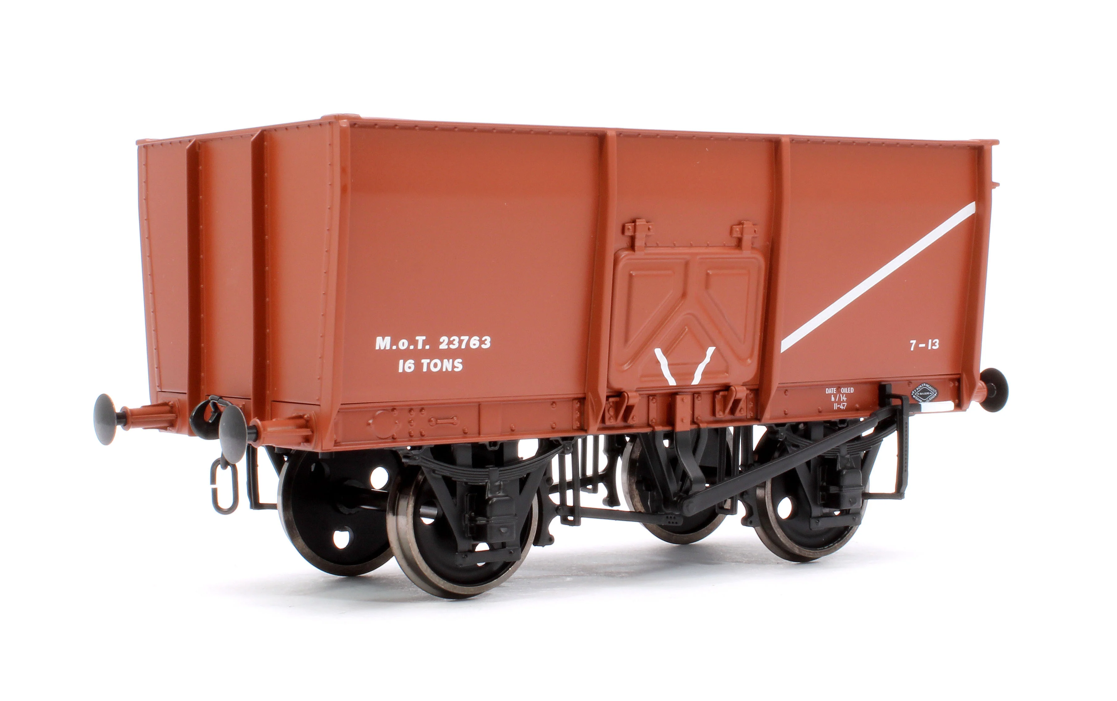 7F-041-003 14T Slope Sided Mineral Wagon Bauxite MOT 23763