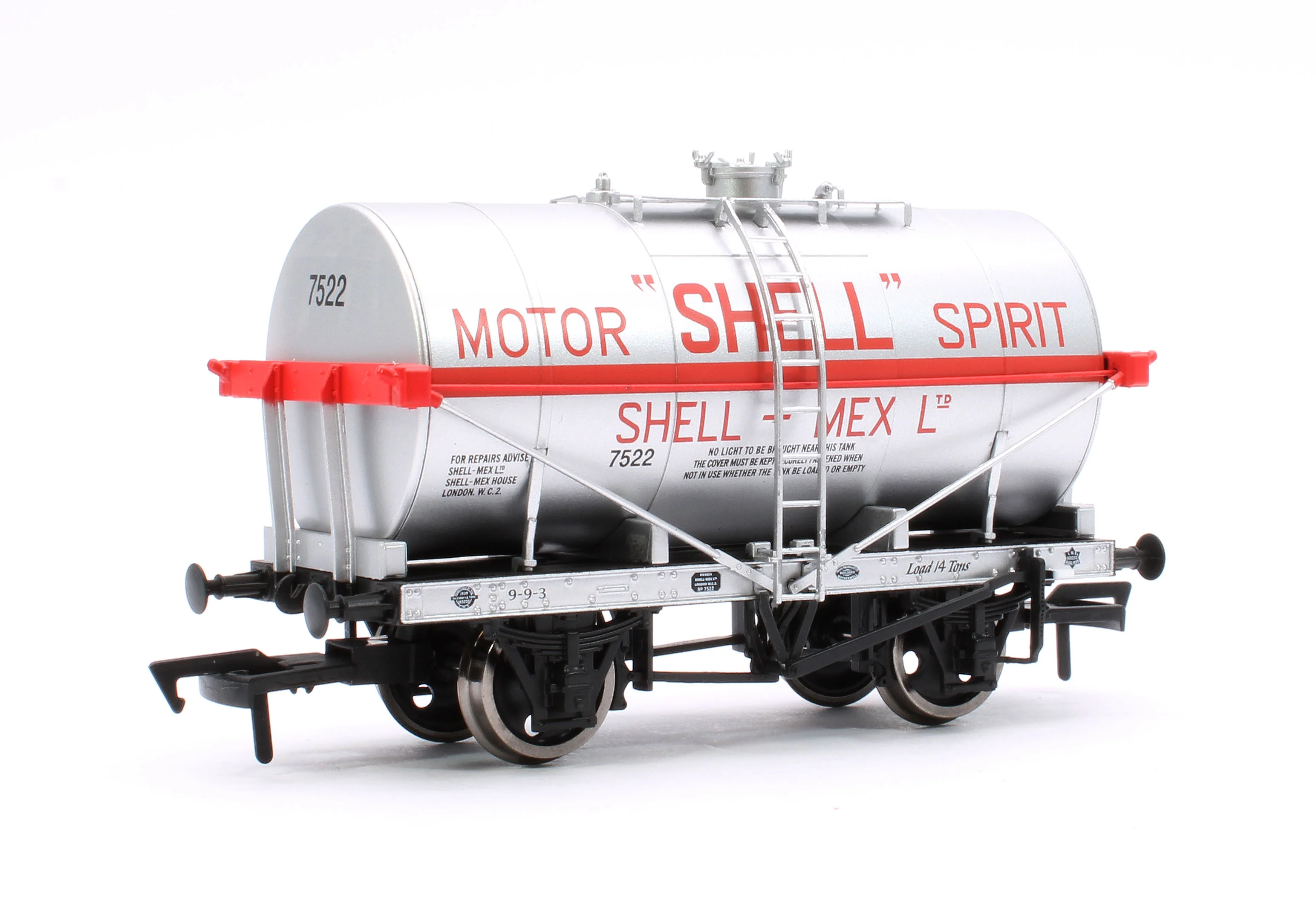 4F-058-004 14T Tank Wagon Class A Shell Motor Spirit Silver 7522 - Image 3