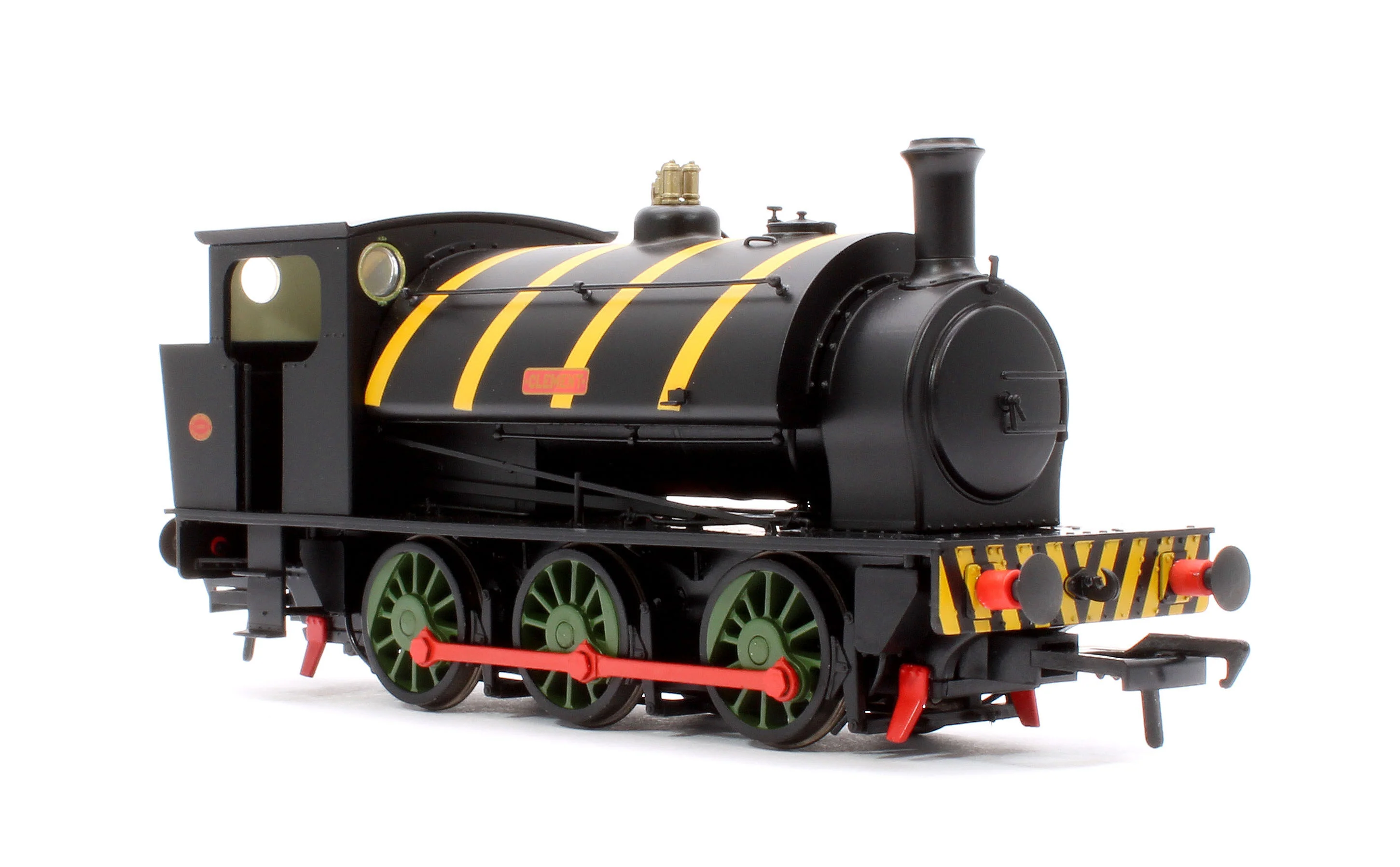 903014 16” Hunslet "Clement", NCB Brodsworth Colliery black with yellow stripes, No. 1983 - Steam Tank Locomotive - Image 4