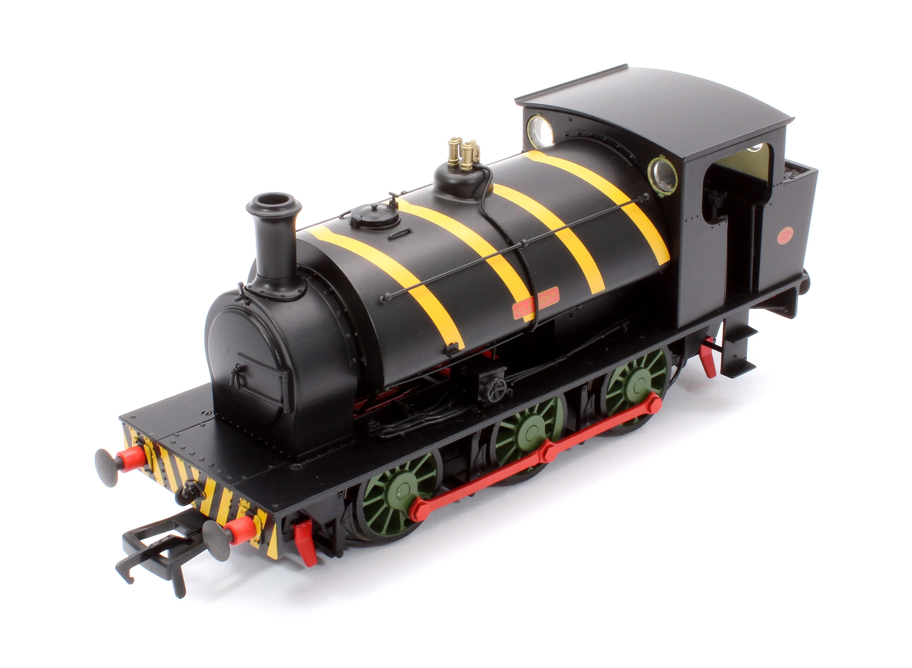 903014 16” Hunslet "Clement", NCB Brodsworth Colliery black with yellow stripes, No. 1983 - Steam Tank Locomotive - Image 9