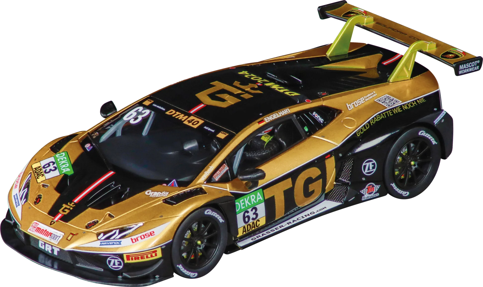 20027814 Carrera Evolution Lamborghini Huracán GT3 Evo2 "GRT Grasser Racing, No.63" DTM 2025 - Image 2