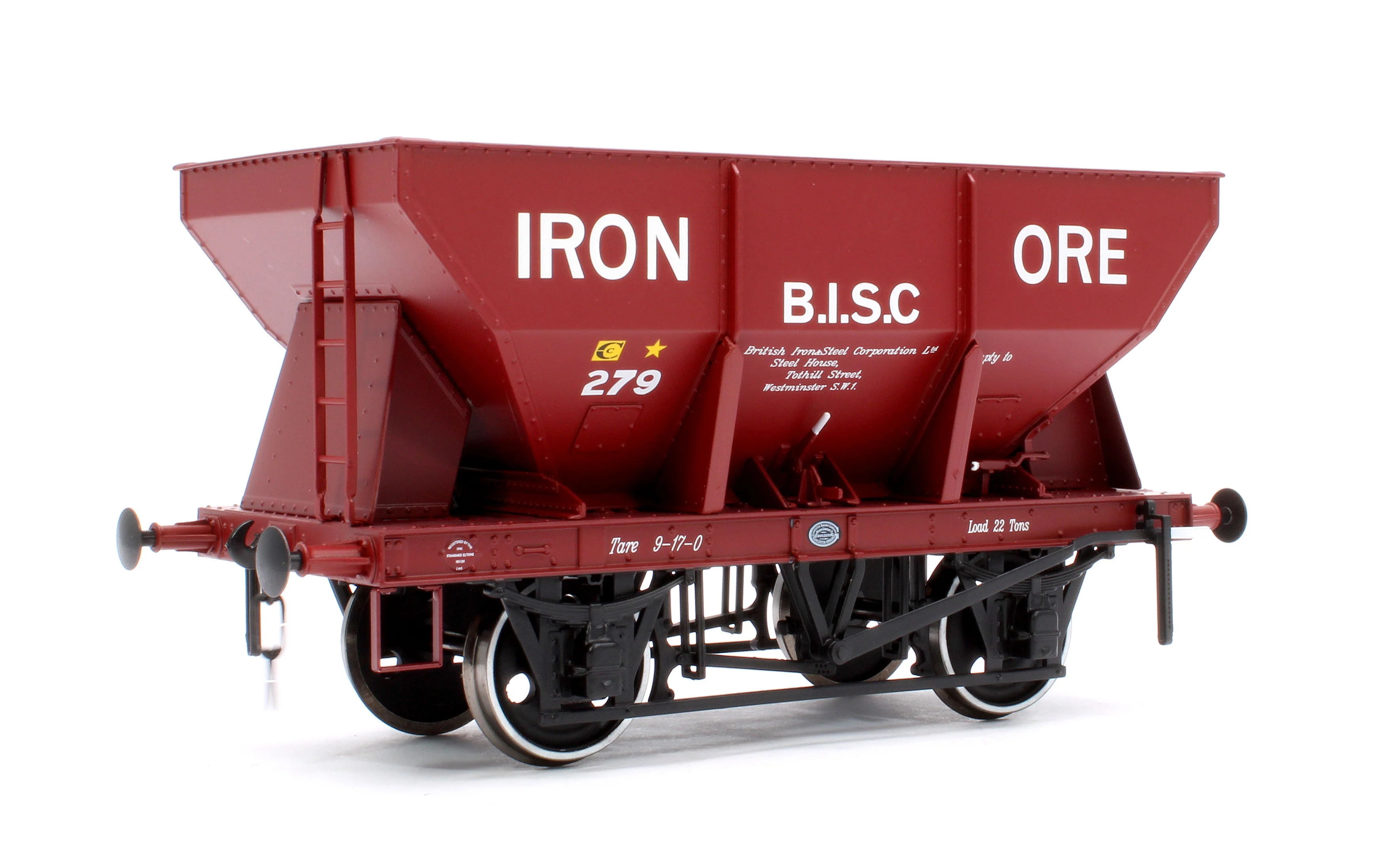 7F-033-006 24T Steel Ore Hopper Red Oxide 279 Iron Ore BISC