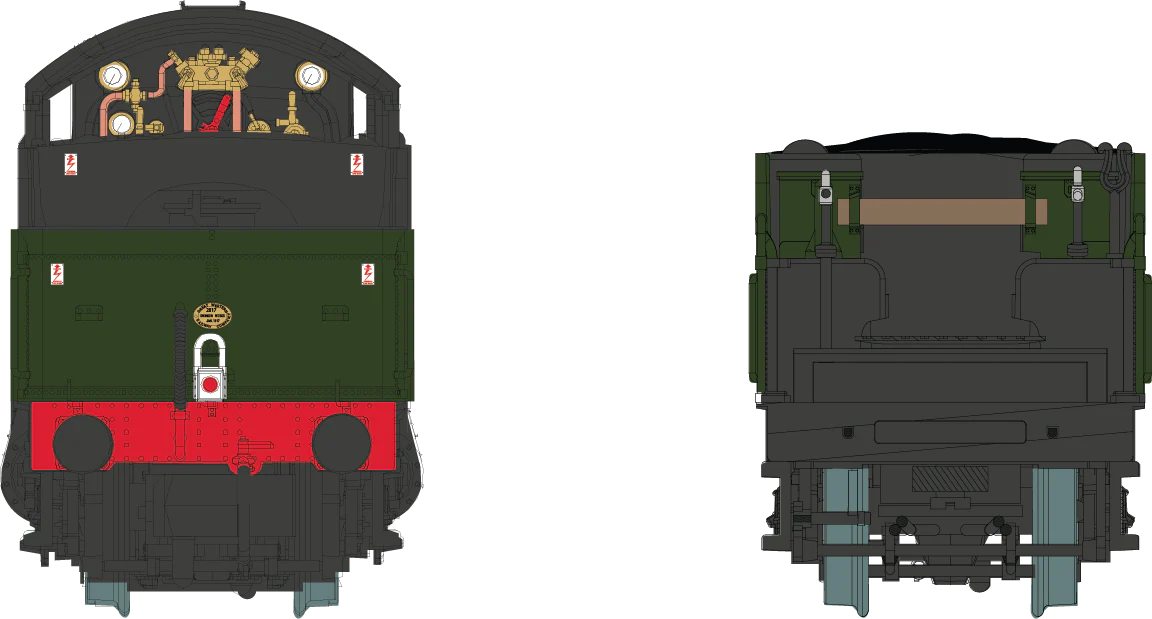 2S-001-010 4-6-0 Barcote Manor 7803 BR Lined Green Late Crest Steam Locomotive - Image 4