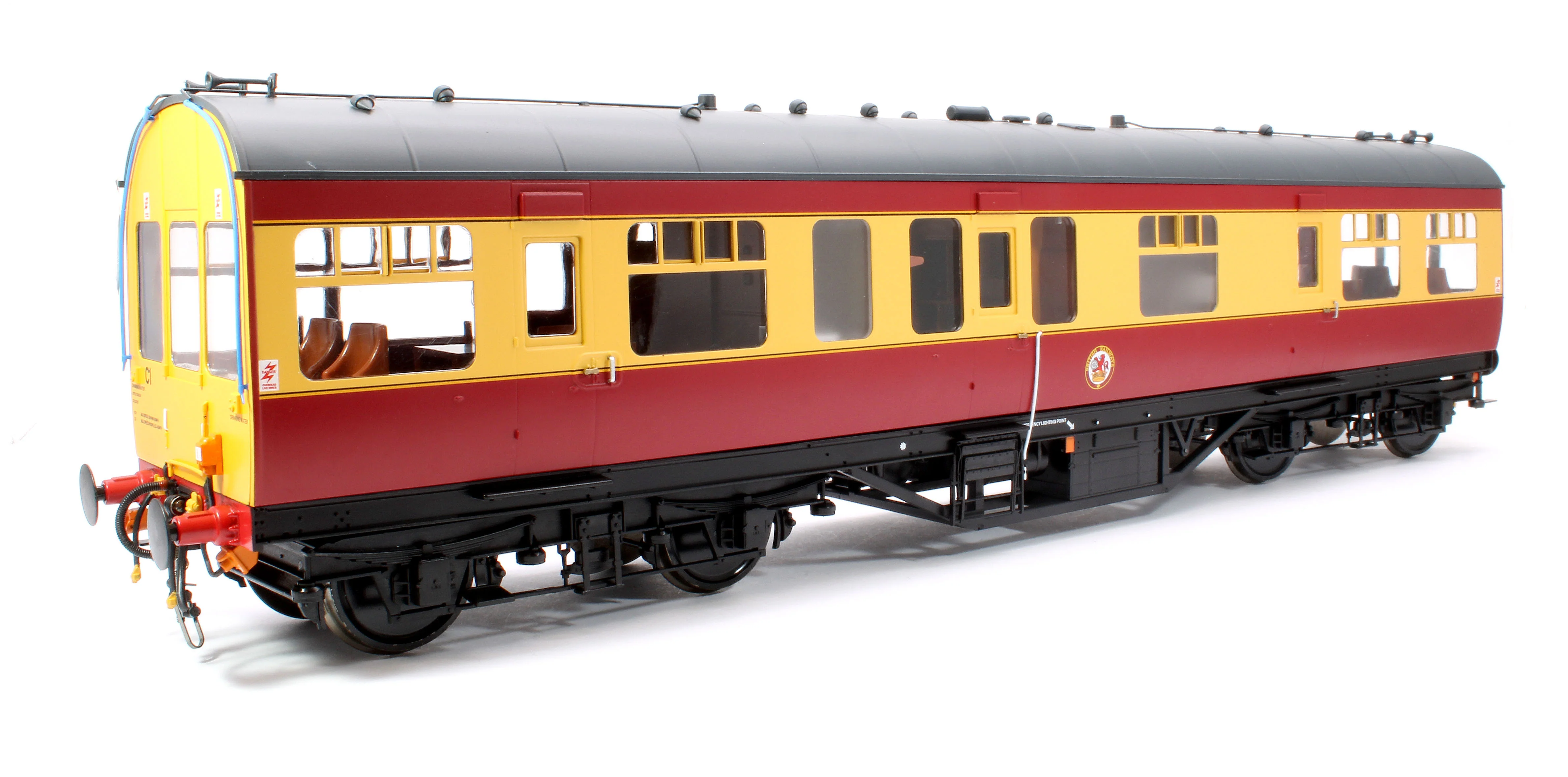 9111 50ft Inspection Saloon BR Crimson/Cream Yellow Ends - Image 3
