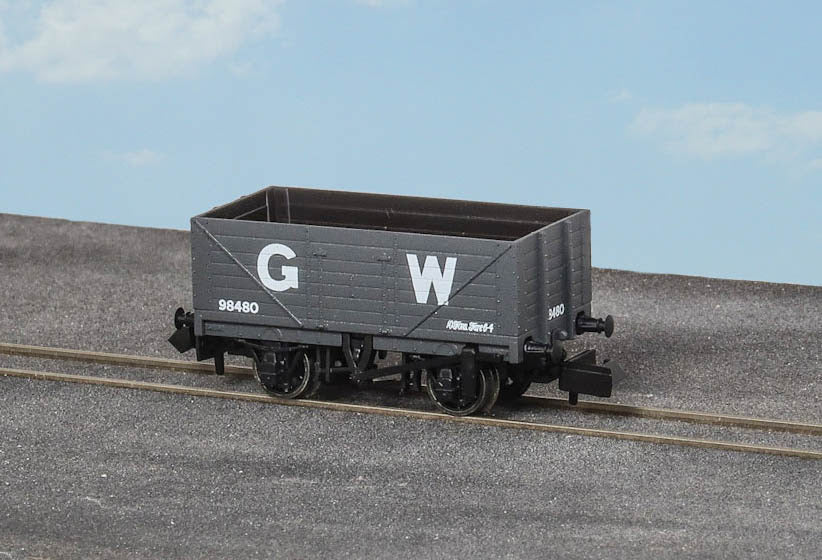 NR7000W 9ft 7 plank open wagon, GWR, grey No.98480 - Image 4