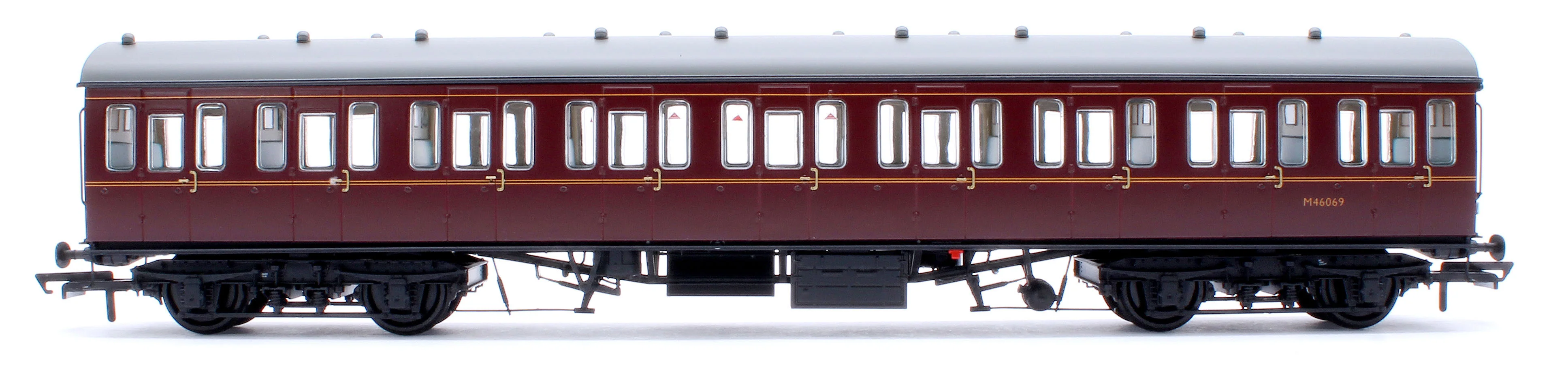 ACC2372 BR Mk1 57' Non-Gangway Coach - S - Lined Maroon (Low position) M46069 - Image 2