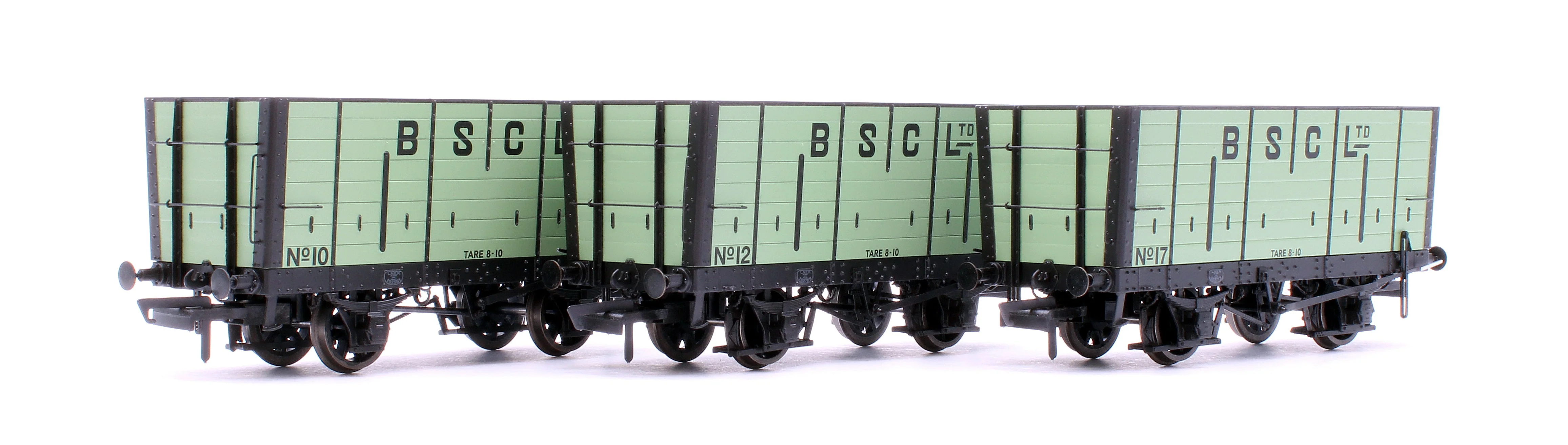 Pre-Owned ACC2833 NER 20t Hopper - BSC (Internal User) Hopper - Pale Green, with black ironwork - Triple Pack