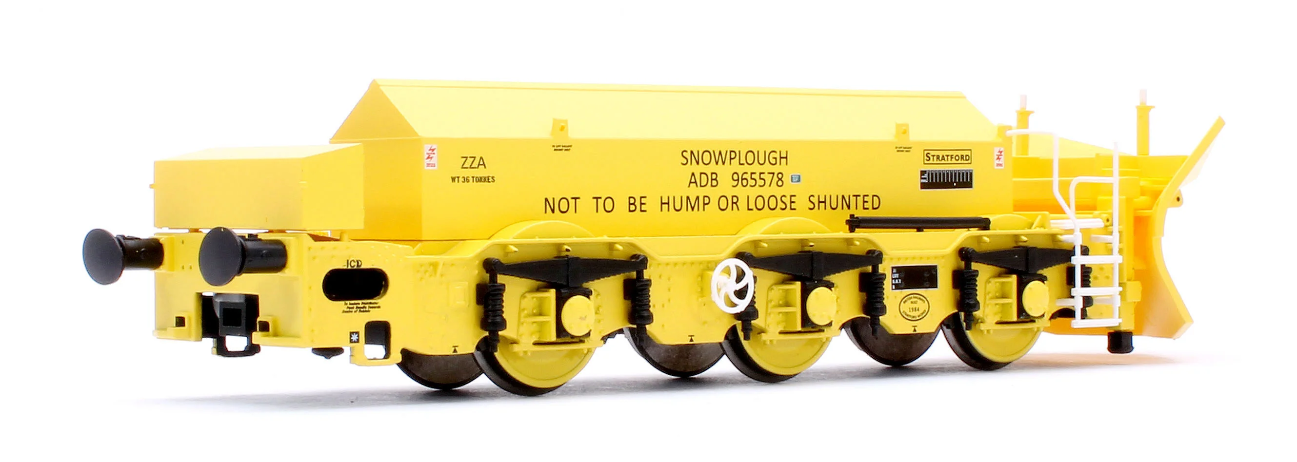 ACC3041 Beilhack Snowplough ZZA ADB965578/579 'Stratford Shark' BR yellow (ex Class 40) Twin Pack - Image 4