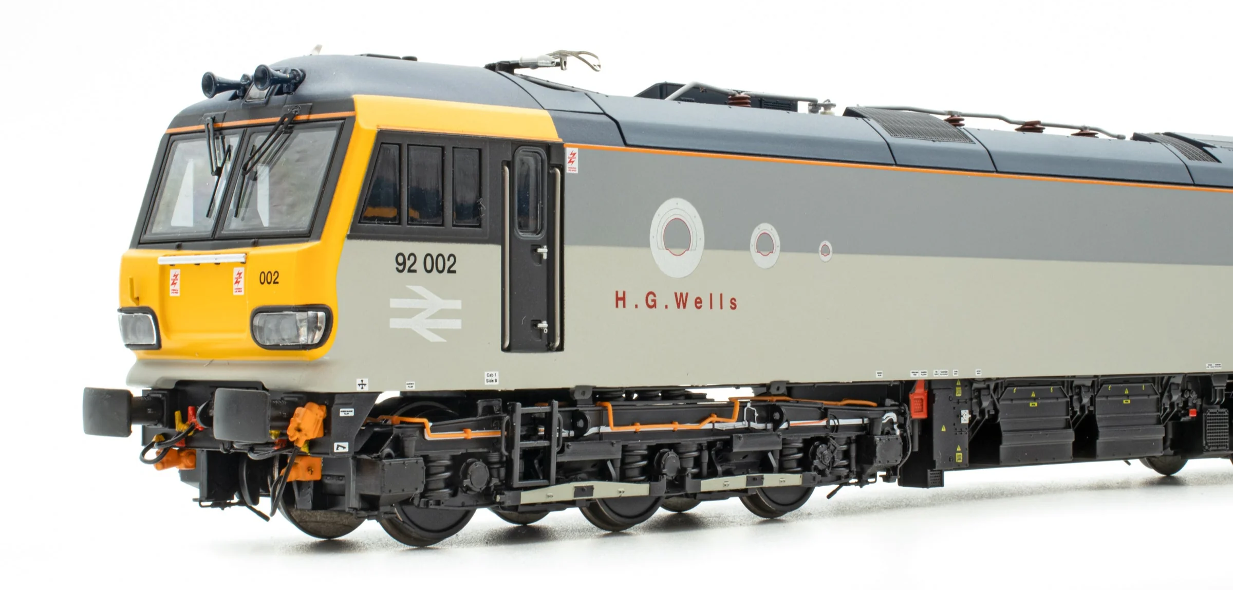 ACC3285-SND Class 92 Railfreight Grey No.92002 'H. G. Wells' Electric Locomotive - DCC Sound - Image 3
