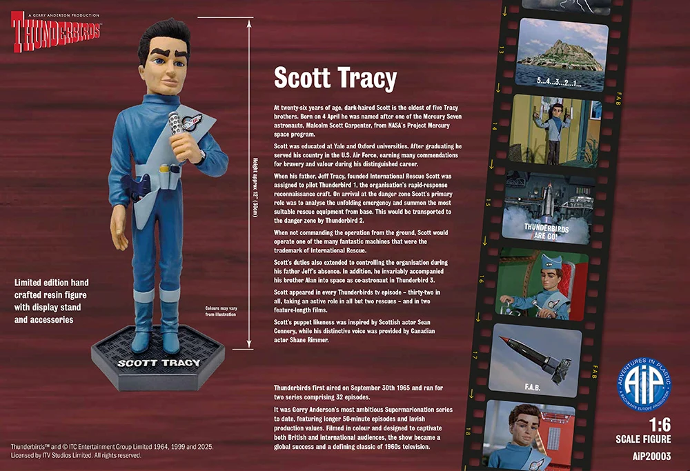 AIP20003 Scott Tracy - 12" Thunderbirds Figure - Image 10