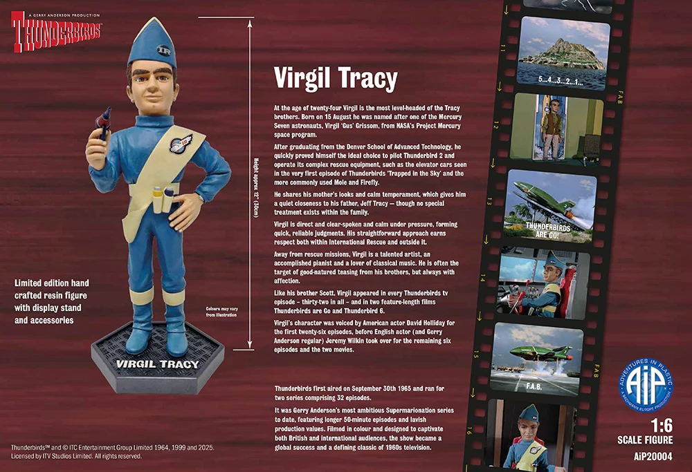 AIP20004 Virgil Tracy - 12" Thunderbirds Figure - Image 10