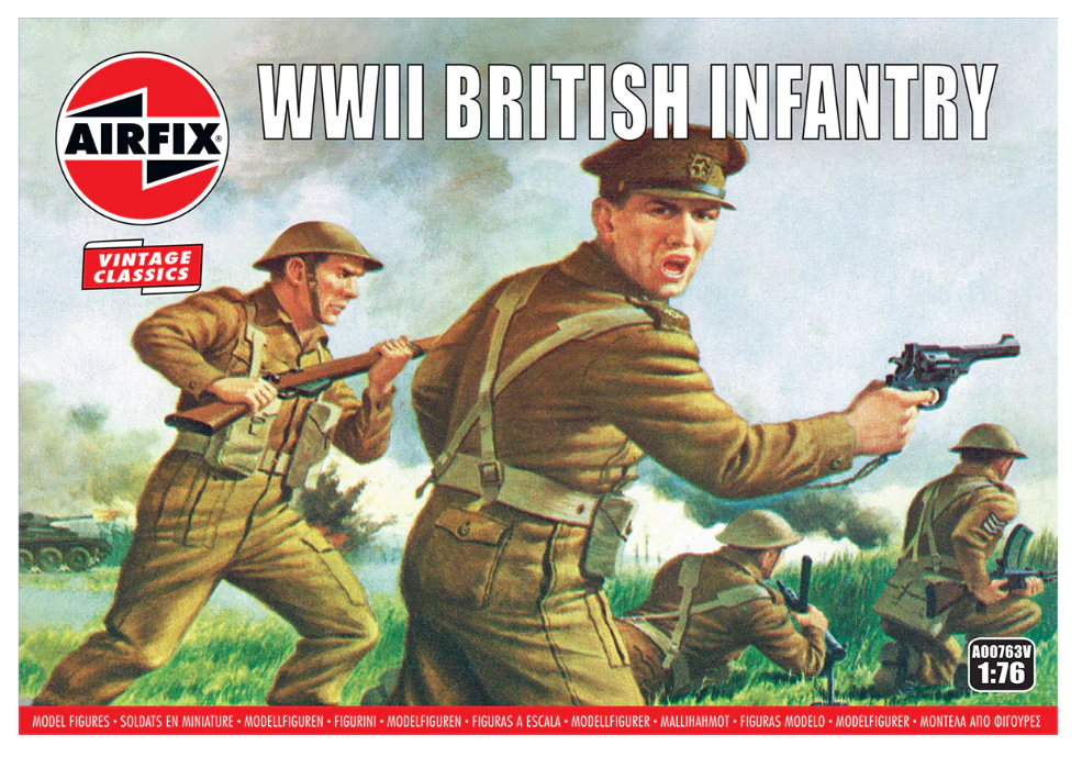 A00763V WWII British Infantry N. Europe Model Kit