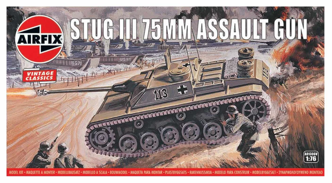 A01306V Stug III 75mm Assault Gun Model Kit