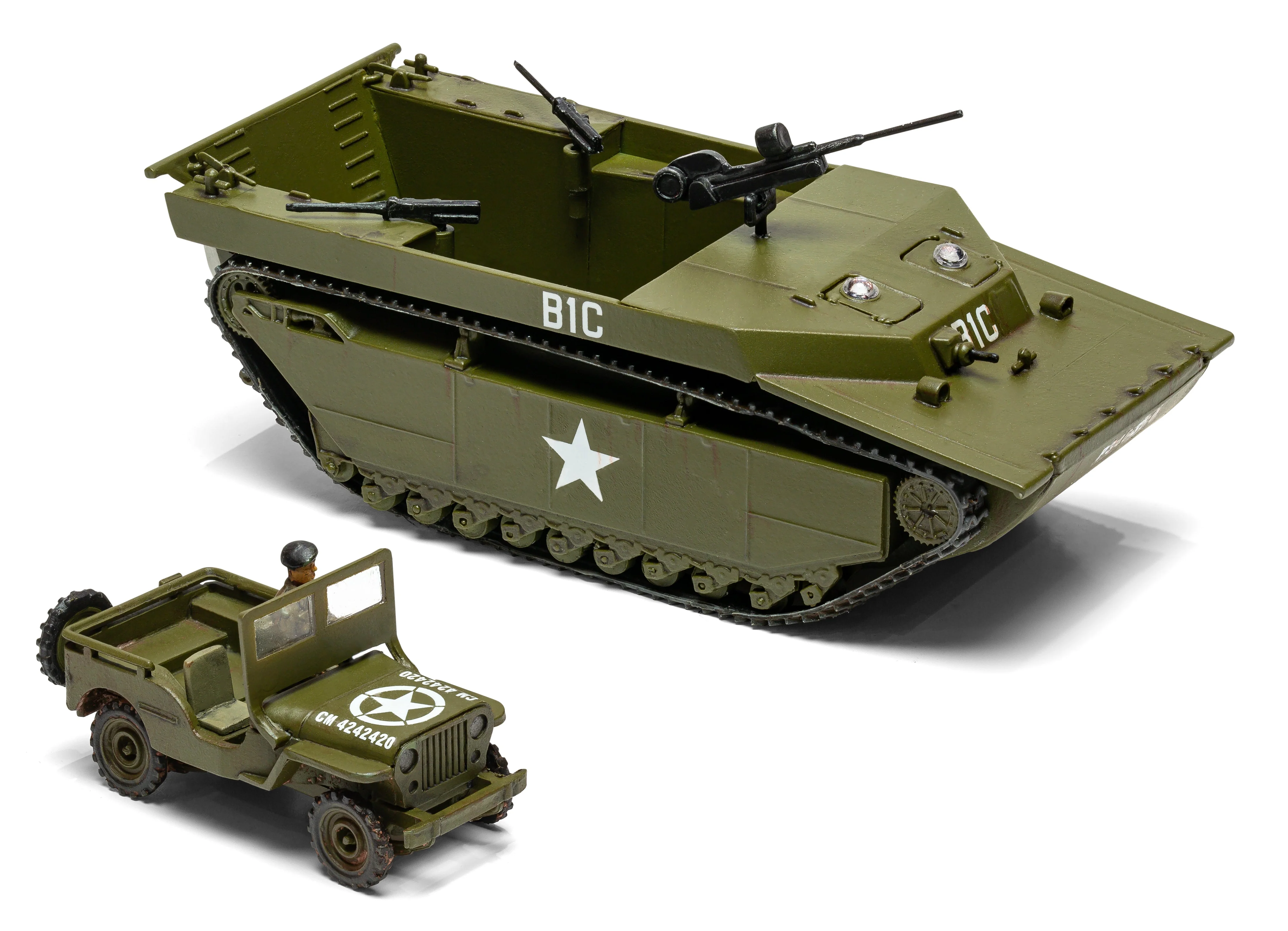 A02302V Buffalo Willys MB Jeep Model Kit - Image 2