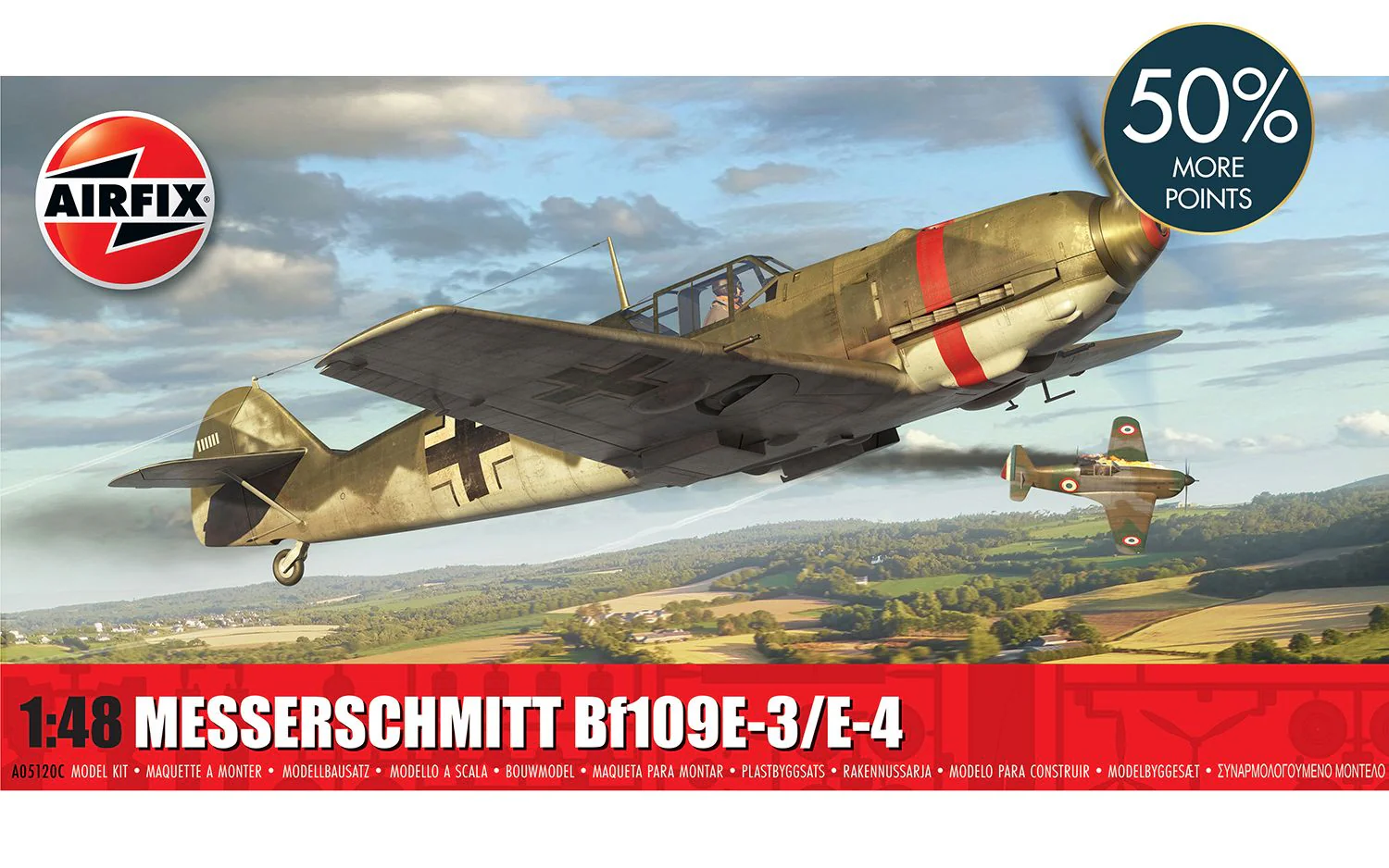 A05120C Messerschmitt Bf109E-3/E-4 Model Kit
