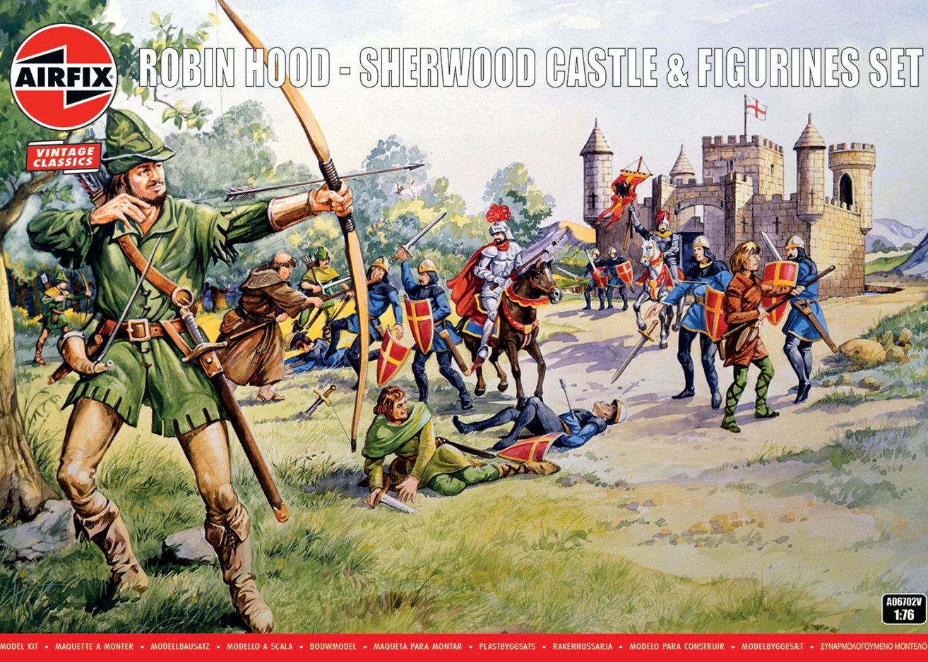 A06702V Robin Hood - Sherwood Castle & Figurines Set Model Kit
