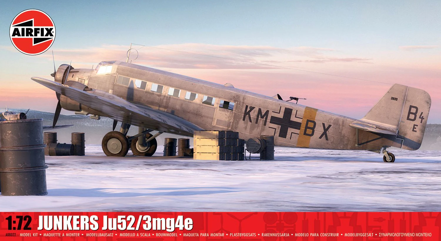 A08022 Junkers Ju52/3mg4e Model Kit