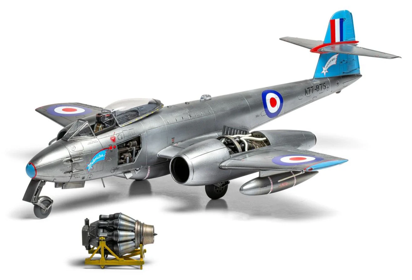 A09182A Gloster Meteor F.8 Model Kit - Image 4