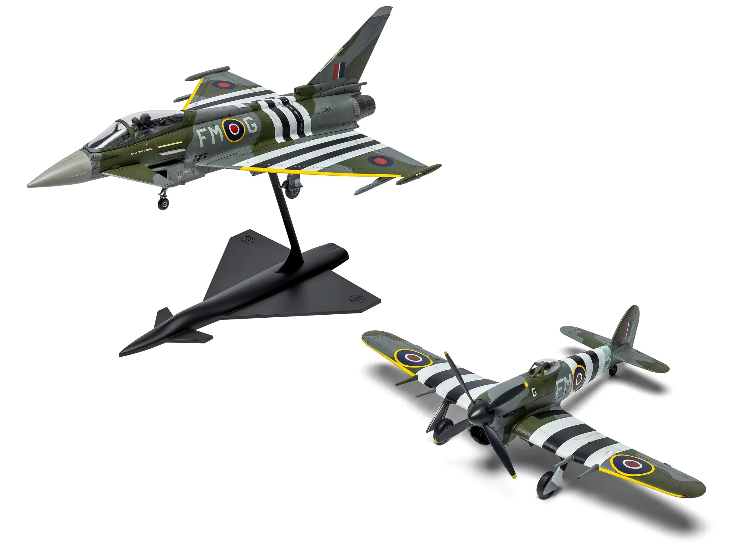 A40001 Eurofighter Typhoon FGR.4 "Moggy" & Hawker Typhoon Mk.IB - Twin Pack Model Kit - Image 2