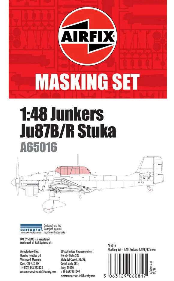 A65016 Masking Set - Junkers Ju87B/R Stuka