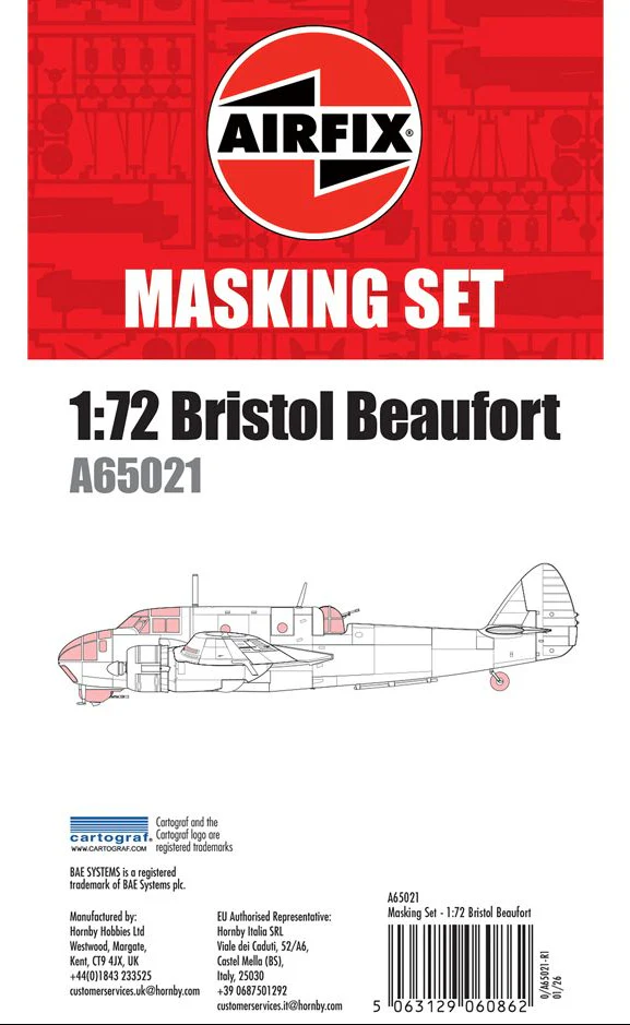 A65021 Masking Set - Bristol Beaufort