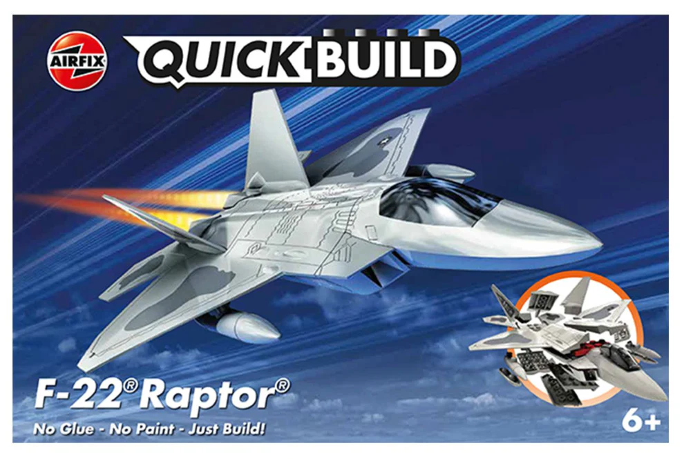 J6005 QUICKBUILD F22 Raptor Model Kit