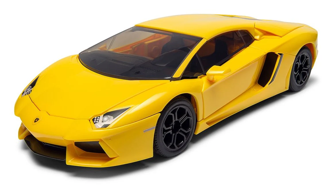 J6026 QUICKBUILD Lamborghini Aventador - Yellow Model Kit - Image 2
