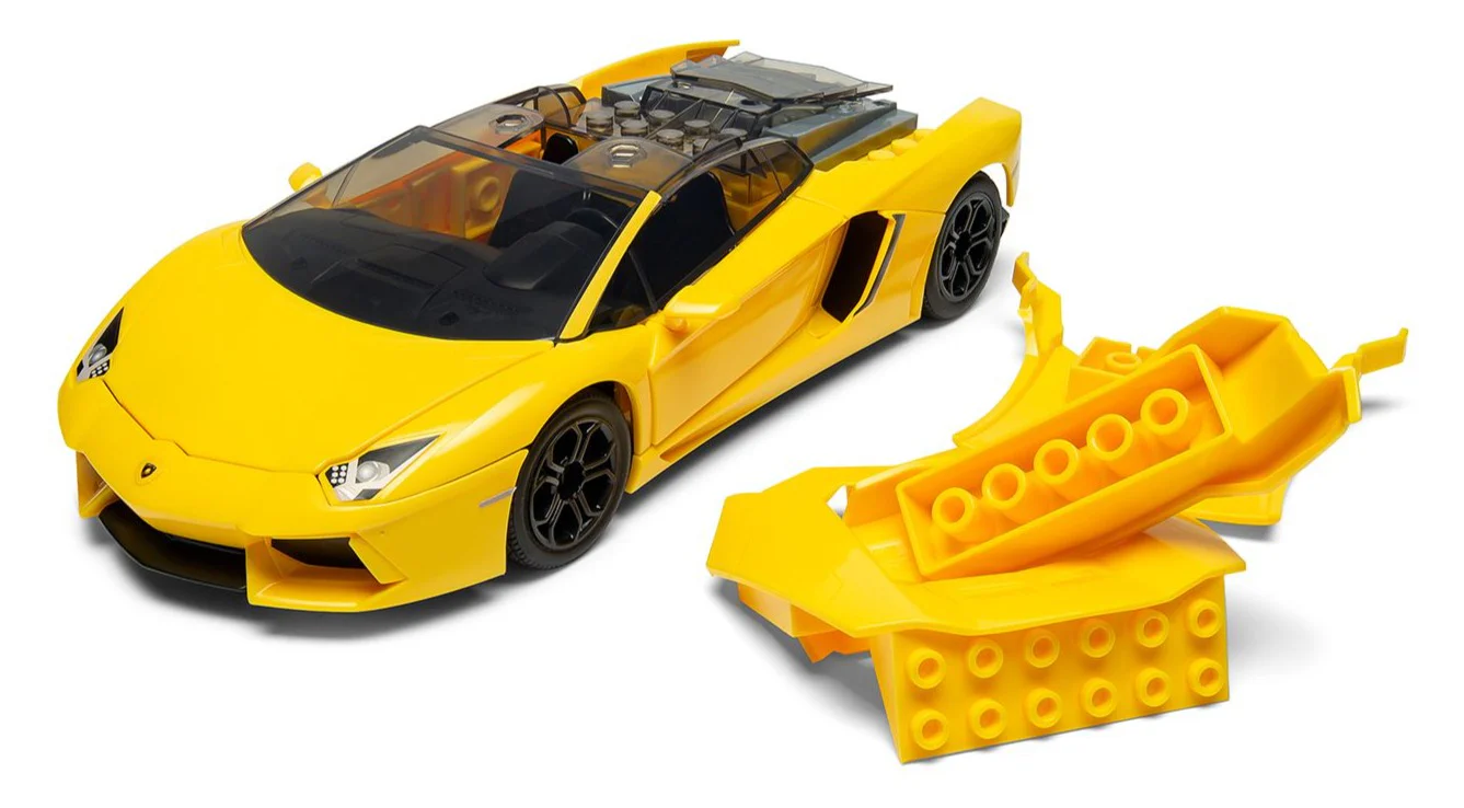 J6026 QUICKBUILD Lamborghini Aventador - Yellow Model Kit - Image 6