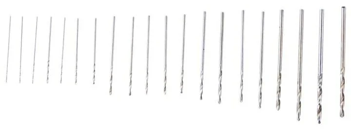 AM-F0930 20 Piece high speed steel (HSS) micro drill bits (0.3mm - 1.6mm) - Image 3