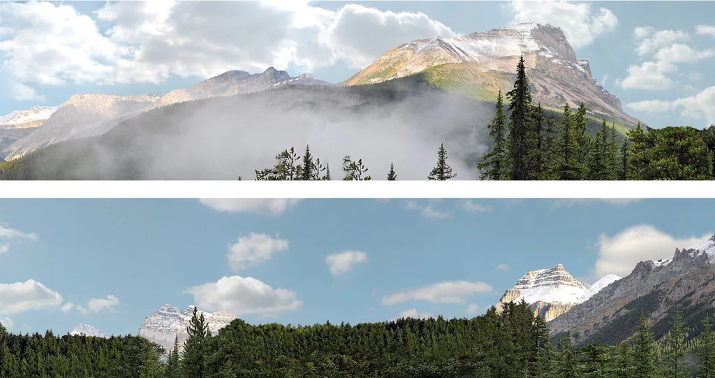 95345 Art Printers ROCKIES BACKSCENE OO Gauge 15" High Backscene