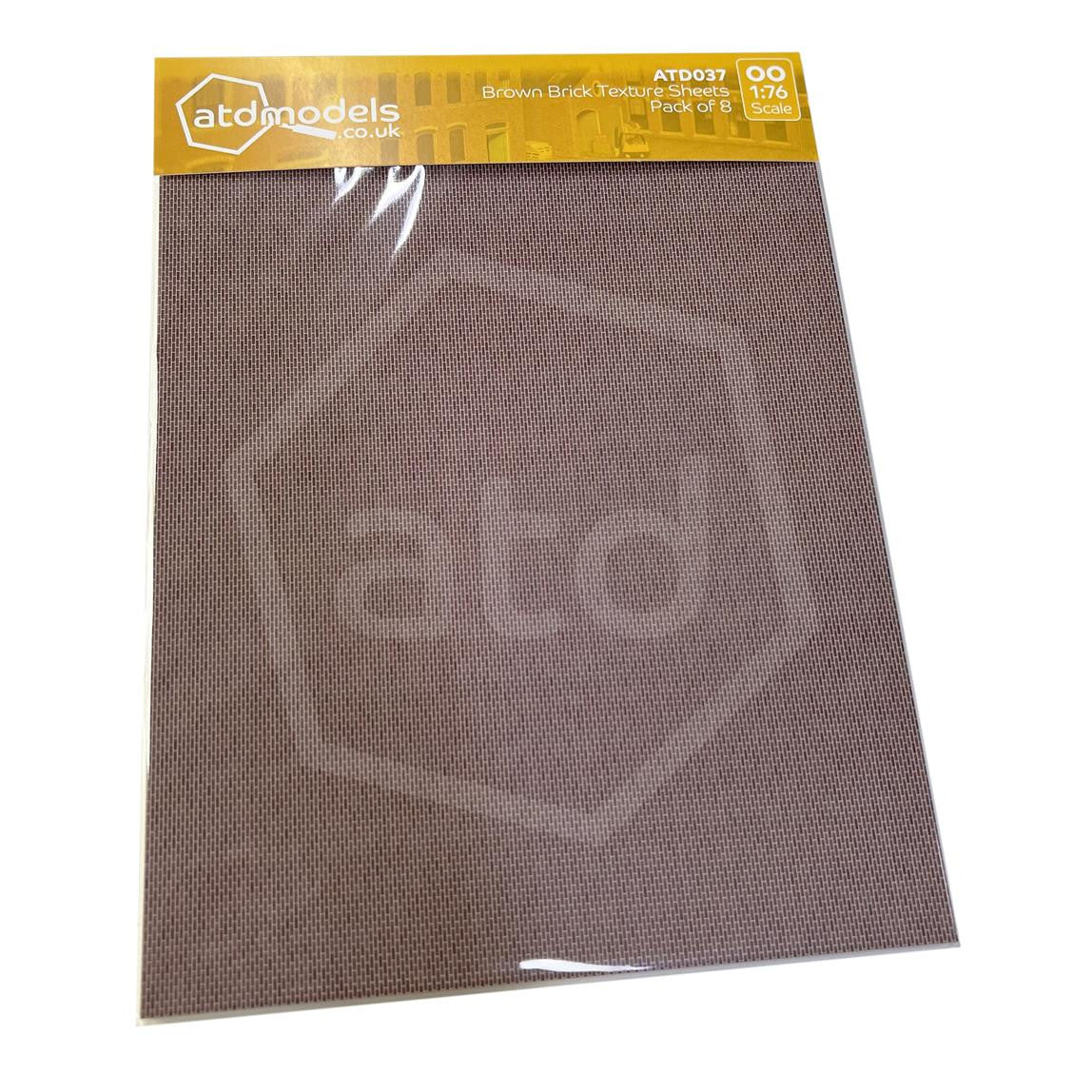 ATD037 Brown Brick Texture Pack (8 X A4 Sheets)