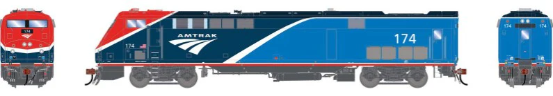 ATHG-1701 HO P42DC Locomotive With DCC & Sound, AMTK Phase VII #174
