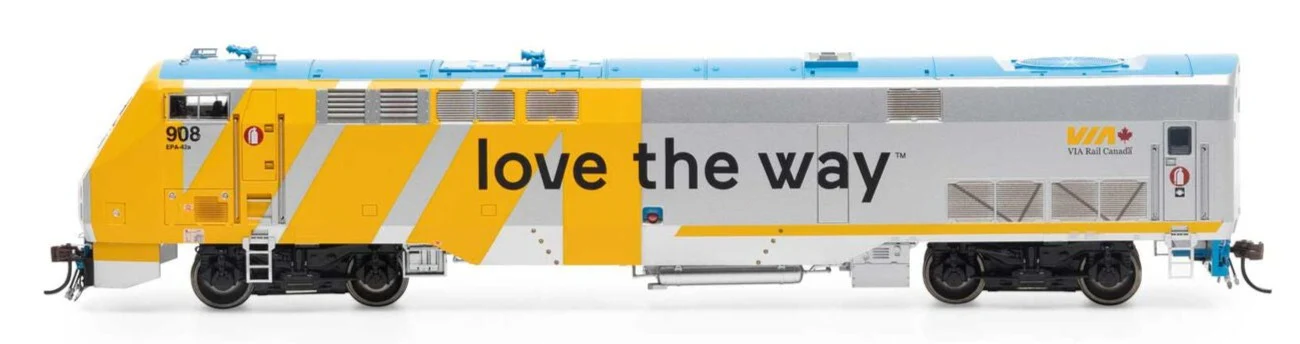 ATHG81331 HO P42DC Locomotive With DCC & Sound, VIA, Love The Way #908 Diesel Locomotive - DCC Sound - Image 2