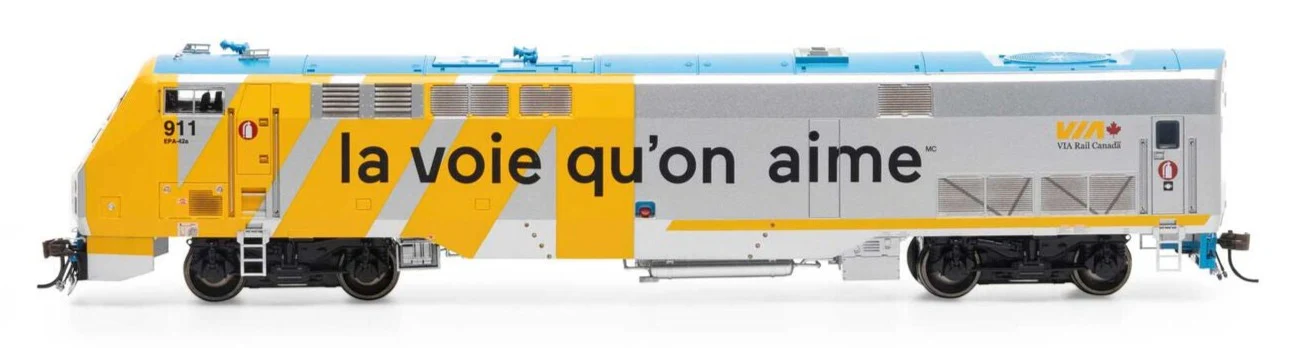ATHG81332 HO P42DC Locomotive With DCC & Sound, VIA, Love The Way #911 Diesel Locomotive - DCC Sound - Image 2