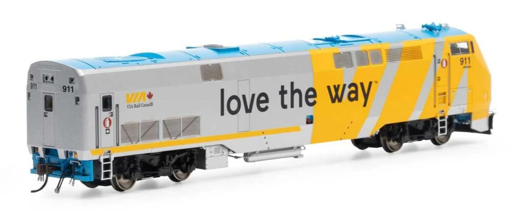 ATHG81332 HO P42DC Locomotive With DCC & Sound, VIA, Love The Way #911 Diesel Locomotive - DCC Sound - Image 3