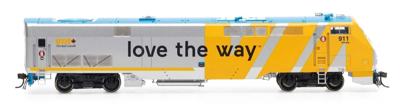 ATHG81332 HO P42DC Locomotive With DCC & Sound, VIA, Love The Way #911 Diesel Locomotive - DCC Sound - Image 4