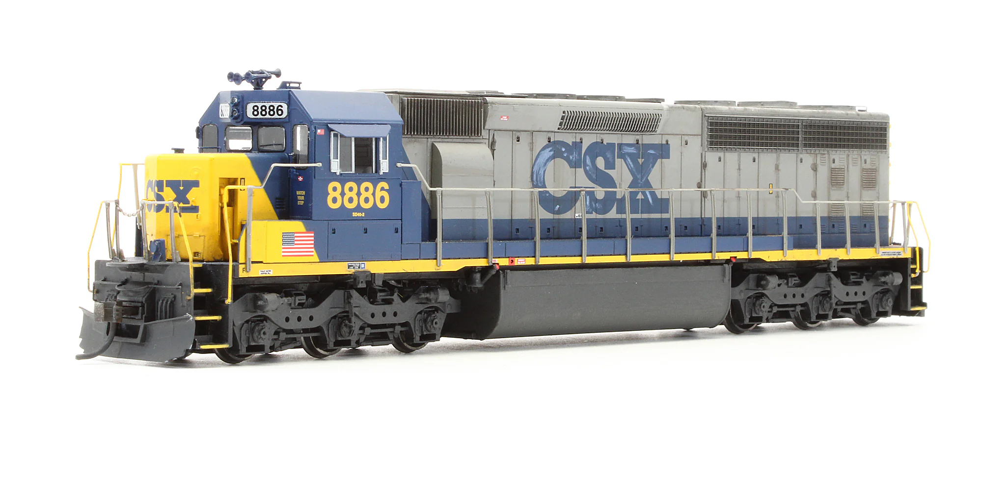 G67157 Pre-Owned SD45-2 Diesel Locomotive CSX - Road #8886 - Custom Weathered