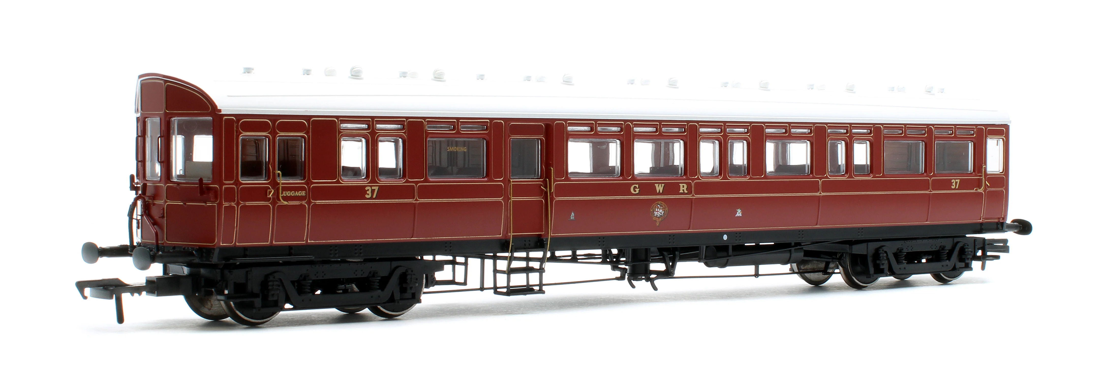 4P-004-001S Autocoach GWR 37 Lined Crimson Lake - DCC Sound - Image 2