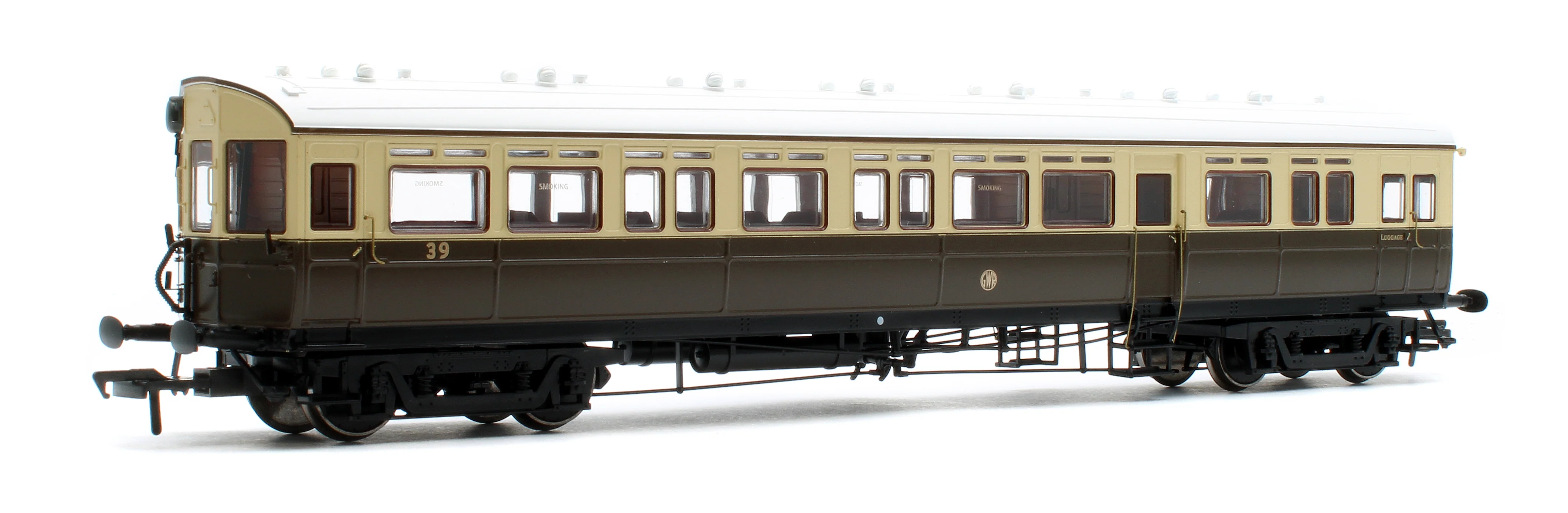 4P-004-004S Autocoach GWR Shirt Button 39 Chocolate & Cream - DCC Sound
