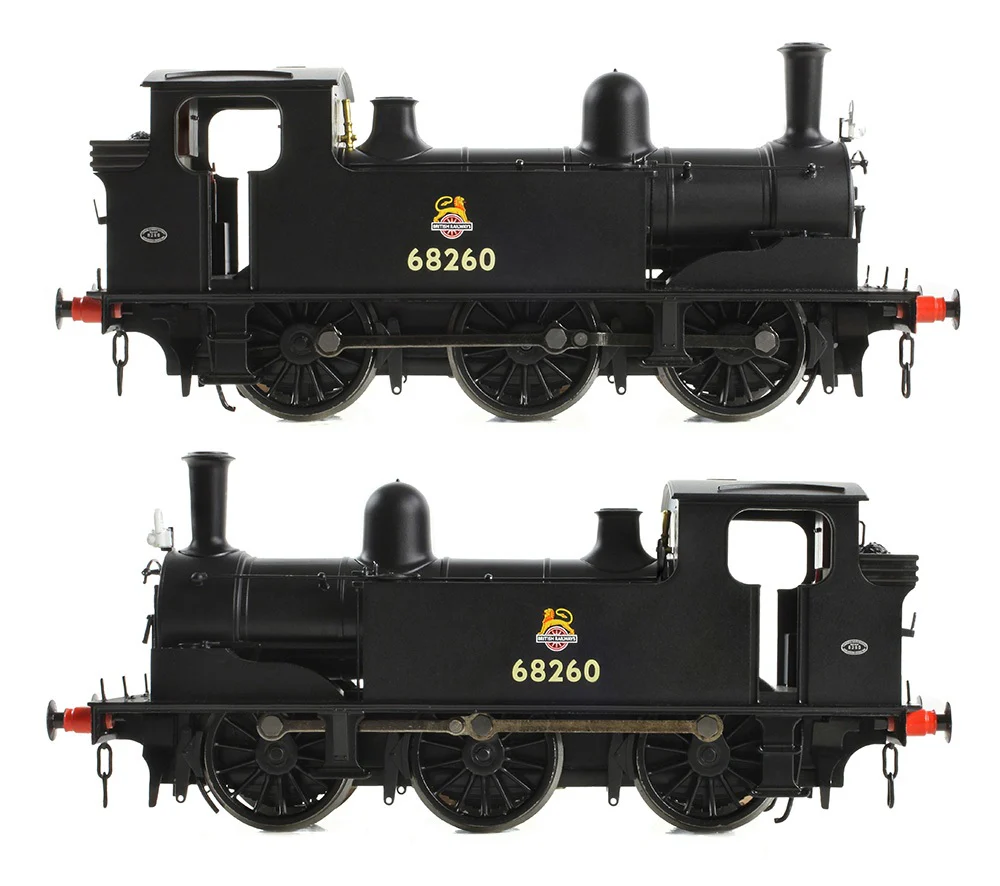 31-069 NER E (J71) 68260 BR Black (Early Emblem) Steam Tank Locomotive - Image 6