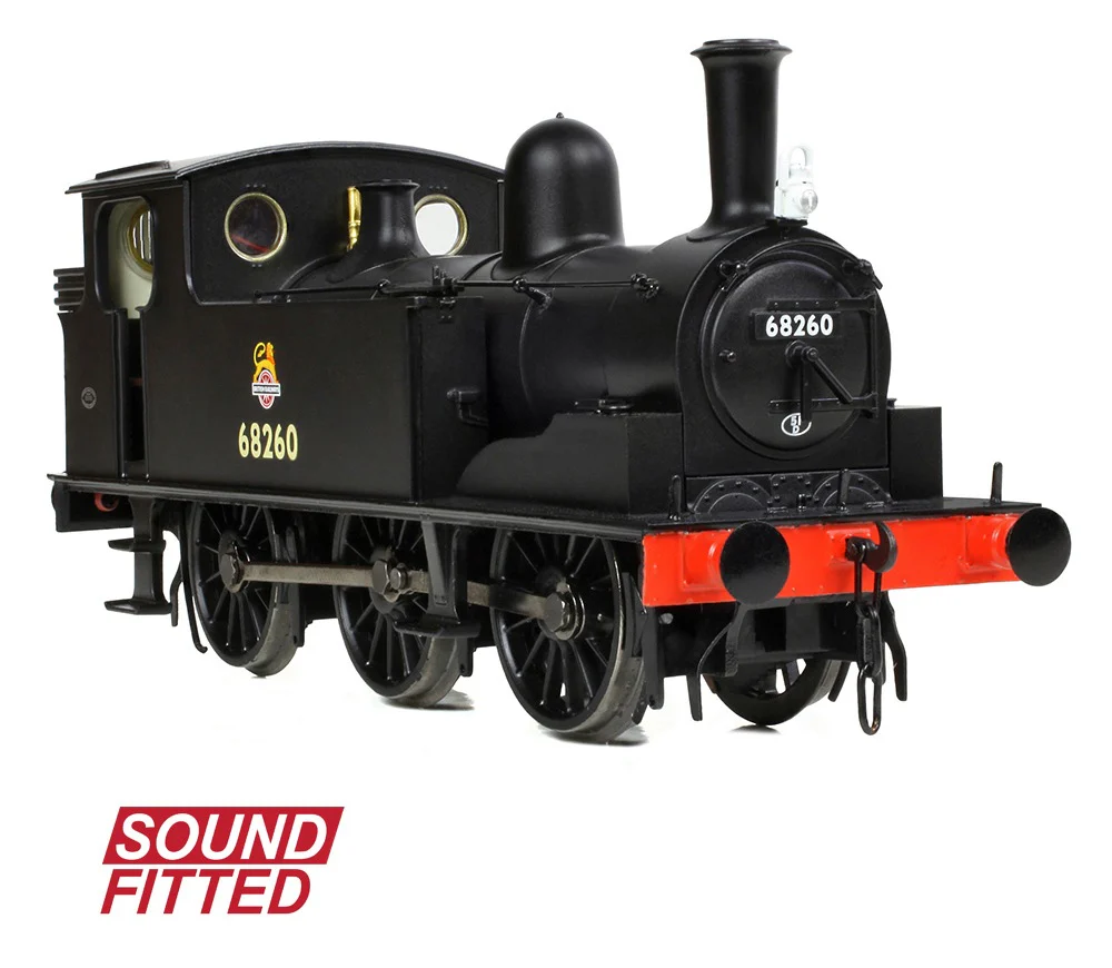 31-069SF NER E (J71) 68260 BR Black (Early Emblem) Steam Tank Locomotive - DCC Sound - Image 4