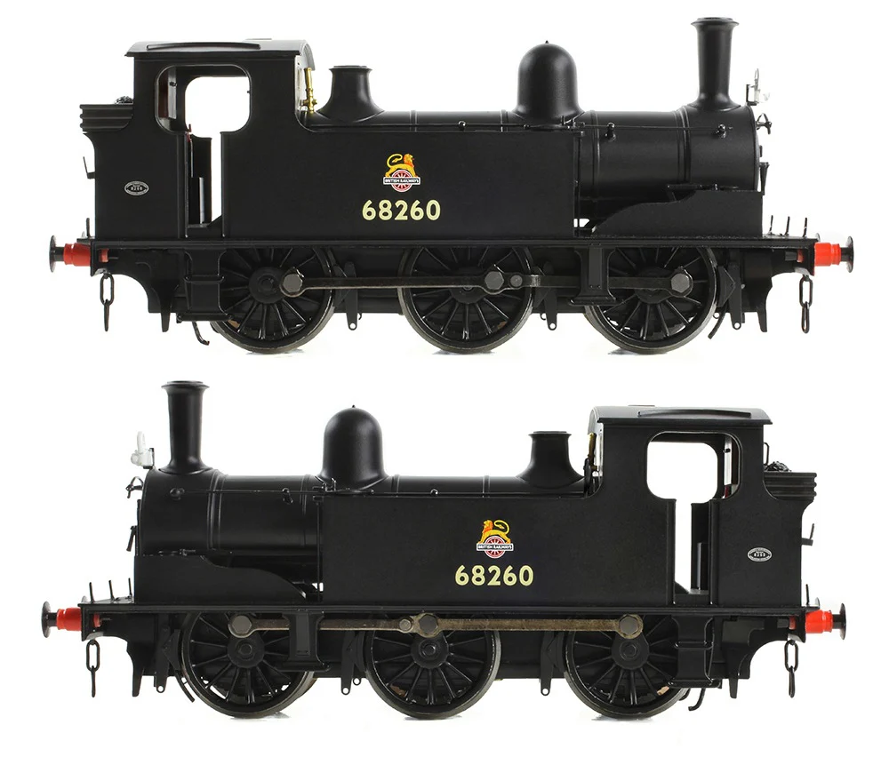 31-069SF NER E (J71) 68260 BR Black (Early Emblem) Steam Tank Locomotive - DCC Sound - Image 6