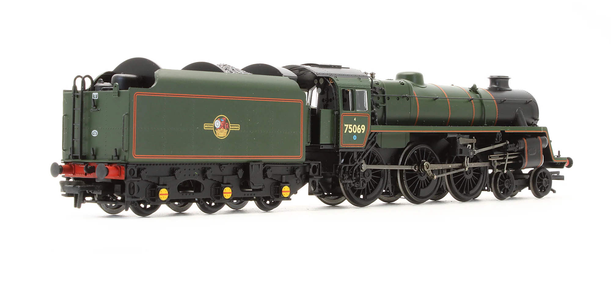 Pre-Owned 31-116 Standard Class 4MT 75069 BR Lined Green Late Crest Preserved Steam Locomotive - Image 2