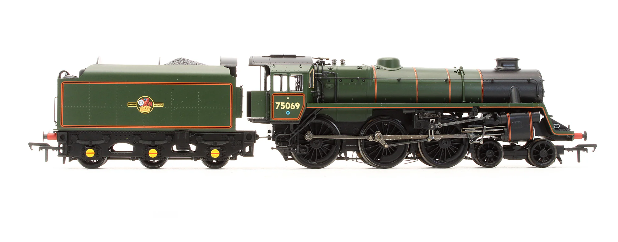 Pre-Owned 31-116 Standard Class 4MT 75069 BR Lined Green Late Crest Preserved Steam Locomotive - Image 3