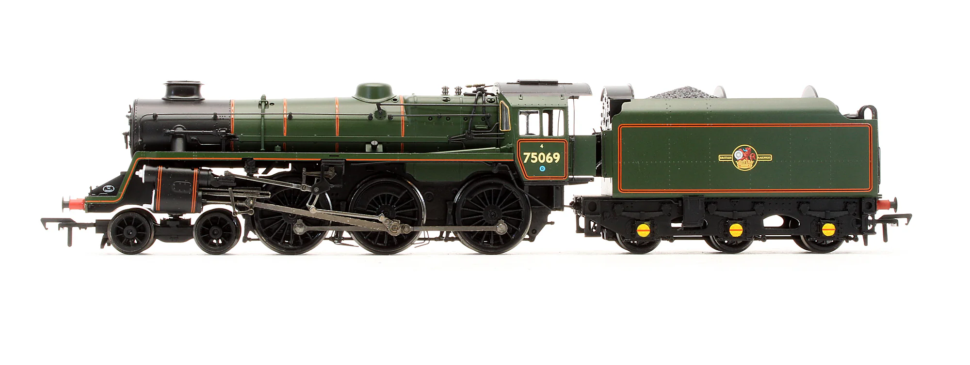 Pre-Owned 31-116 Standard Class 4MT 75069 BR Lined Green Late Crest Preserved Steam Locomotive - Image 4