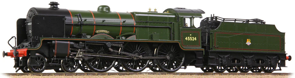 31-214A LMS 5XP 'Patriot' with Riveted Fowler Tender 45524 'Blackpool' BR Lined Green (Early Emblem) Steam Locomotive